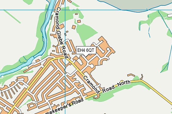 EH4 6QT map - OS VectorMap District (Ordnance Survey)