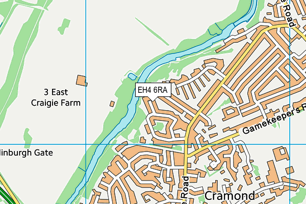EH4 6RA map - OS VectorMap District (Ordnance Survey)