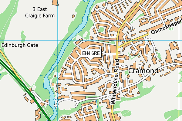 EH4 6RE map - OS VectorMap District (Ordnance Survey)