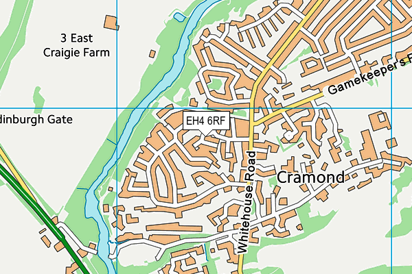 EH4 6RF map - OS VectorMap District (Ordnance Survey)