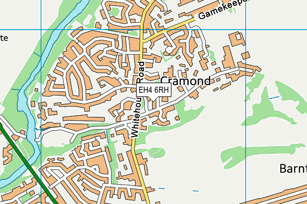 EH4 6RH map - OS VectorMap District (Ordnance Survey)