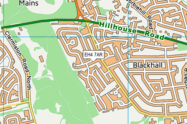 EH4 7AR map - OS VectorMap District (Ordnance Survey)