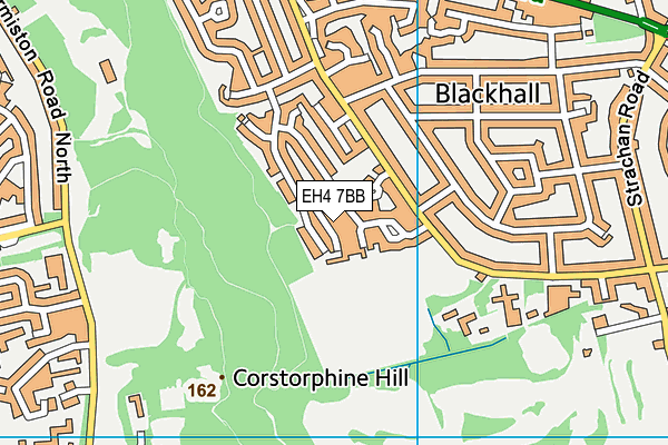 EH4 7BB map - OS VectorMap District (Ordnance Survey)