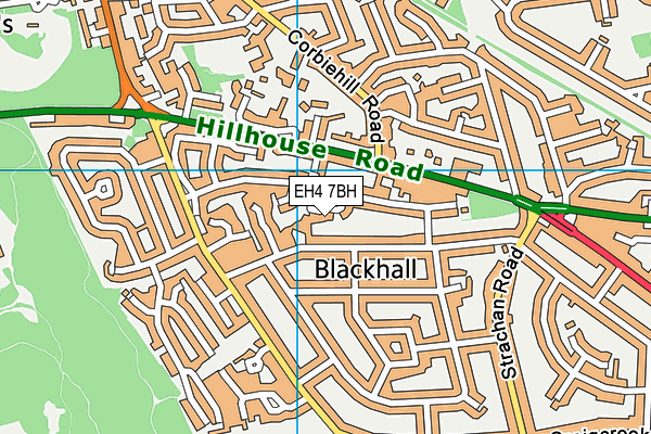 EH4 7BH map - OS VectorMap District (Ordnance Survey)