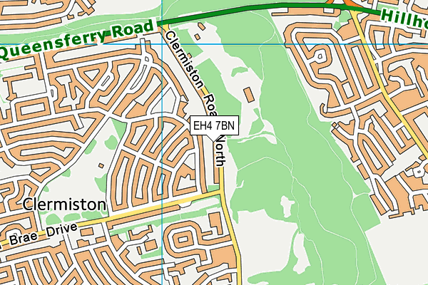 EH4 7BN map - OS VectorMap District (Ordnance Survey)