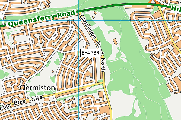 EH4 7BR map - OS VectorMap District (Ordnance Survey)