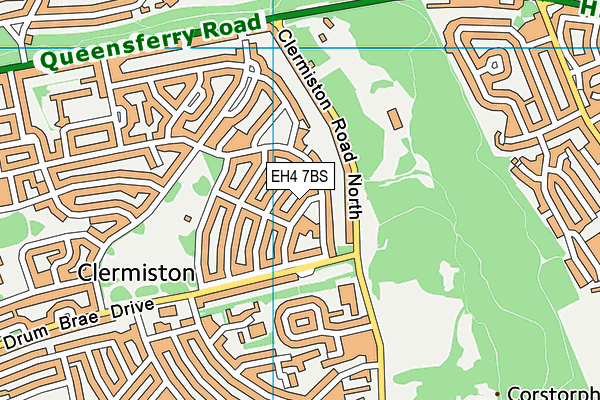 EH4 7BS map - OS VectorMap District (Ordnance Survey)