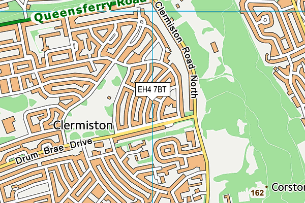 EH4 7BT map - OS VectorMap District (Ordnance Survey)