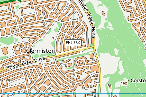 EH4 7BX map - OS VectorMap District (Ordnance Survey)