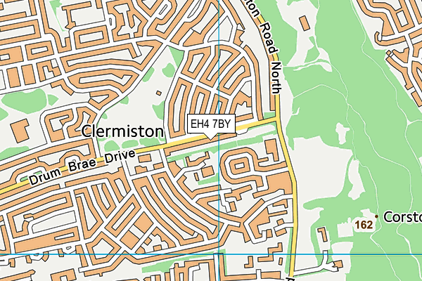 EH4 7BY map - OS VectorMap District (Ordnance Survey)