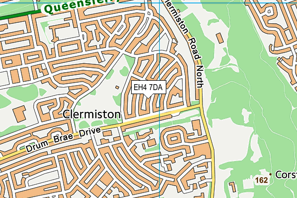 EH4 7DA map - OS VectorMap District (Ordnance Survey)
