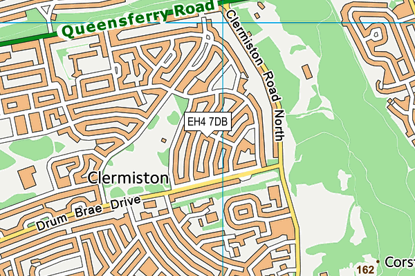 EH4 7DB map - OS VectorMap District (Ordnance Survey)