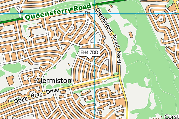 EH4 7DD map - OS VectorMap District (Ordnance Survey)