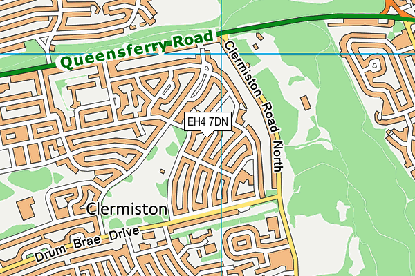 EH4 7DN map - OS VectorMap District (Ordnance Survey)