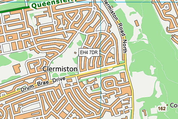EH4 7DR map - OS VectorMap District (Ordnance Survey)