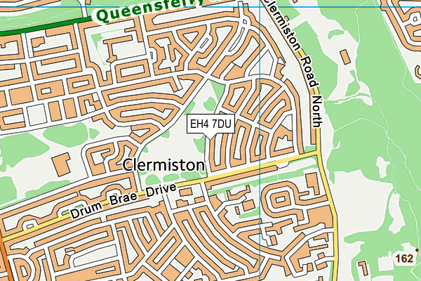 EH4 7DU map - OS VectorMap District (Ordnance Survey)