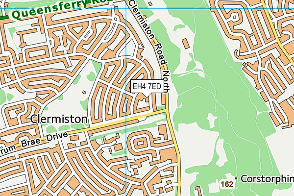 EH4 7ED map - OS VectorMap District (Ordnance Survey)