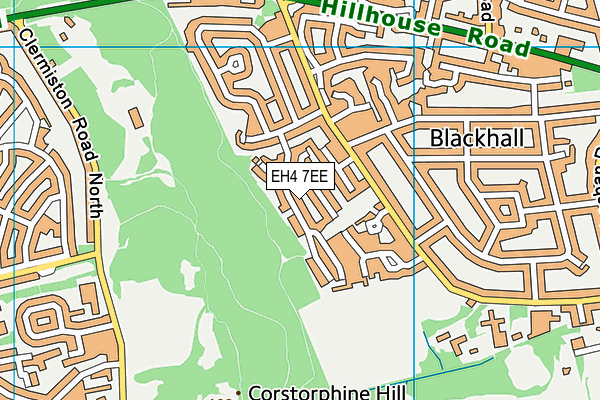 EH4 7EE map - OS VectorMap District (Ordnance Survey)