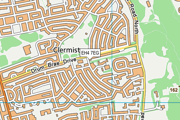 EH4 7EG map - OS VectorMap District (Ordnance Survey)