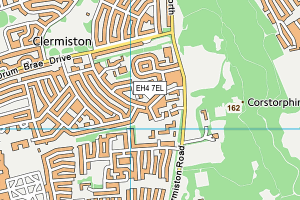 EH4 7EL map - OS VectorMap District (Ordnance Survey)