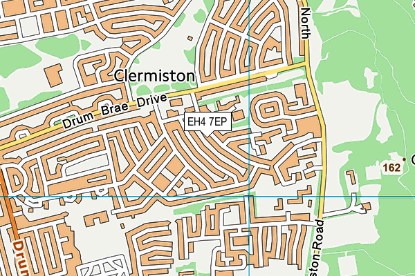 EH4 7EP map - OS VectorMap District (Ordnance Survey)