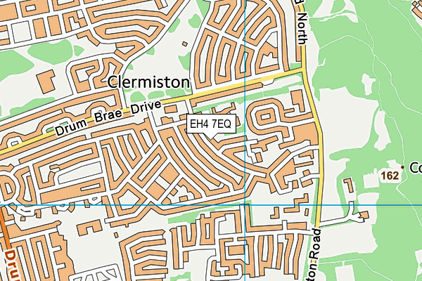 EH4 7EQ map - OS VectorMap District (Ordnance Survey)