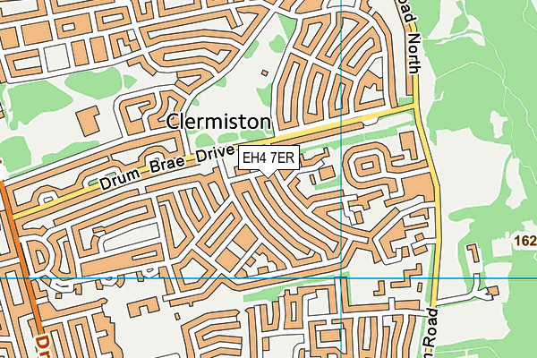 EH4 7ER map - OS VectorMap District (Ordnance Survey)