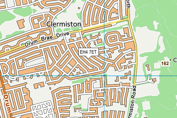 EH4 7ET map - OS VectorMap District (Ordnance Survey)