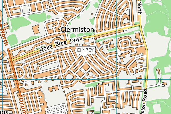 EH4 7EY map - OS VectorMap District (Ordnance Survey)