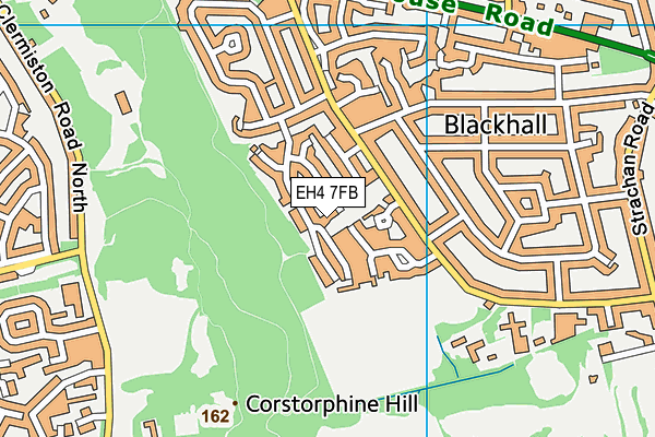 EH4 7FB map - OS VectorMap District (Ordnance Survey)