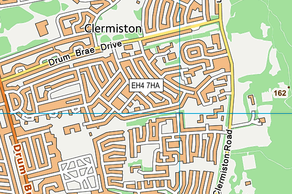 EH4 7HA map - OS VectorMap District (Ordnance Survey)