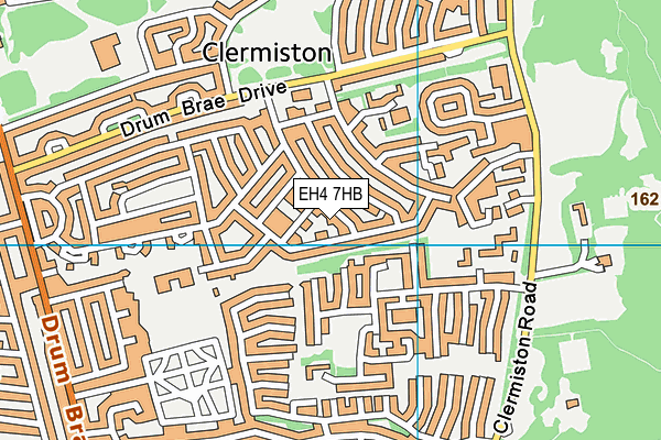 EH4 7HB map - OS VectorMap District (Ordnance Survey)