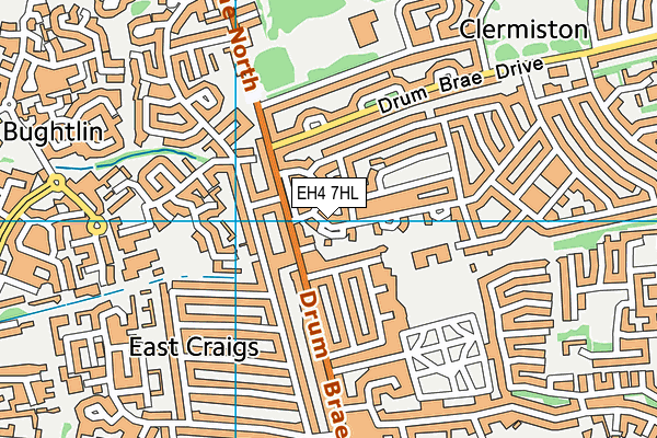 EH4 7HL map - OS VectorMap District (Ordnance Survey)