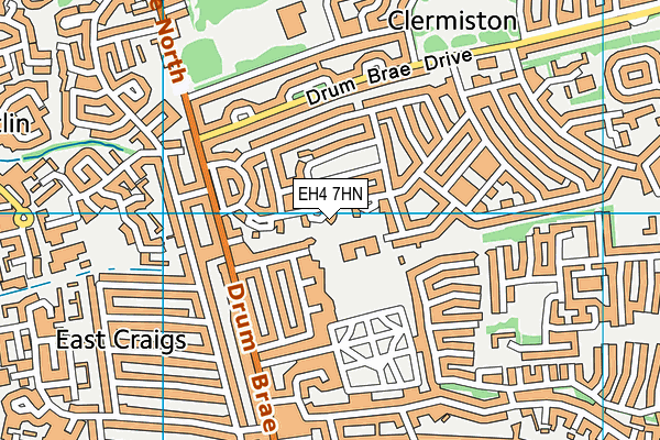 EH4 7HN map - OS VectorMap District (Ordnance Survey)