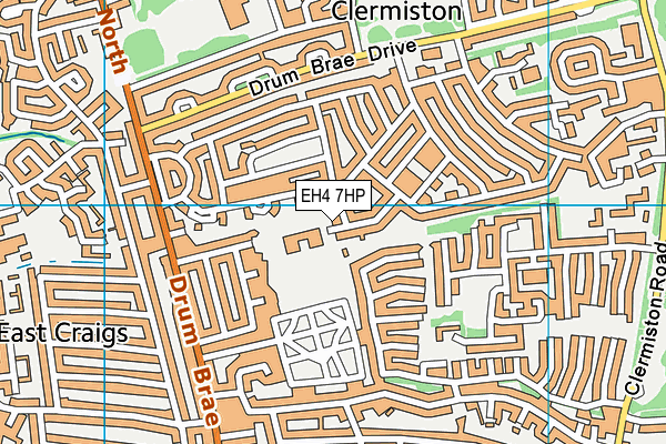 EH4 7HP map - OS VectorMap District (Ordnance Survey)