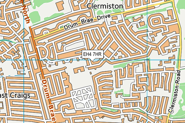 EH4 7HR map - OS VectorMap District (Ordnance Survey)