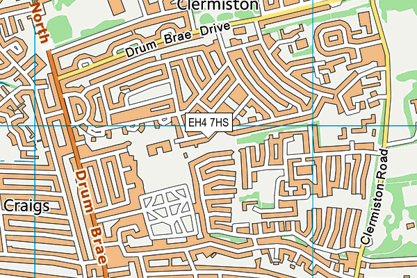 EH4 7HS map - OS VectorMap District (Ordnance Survey)