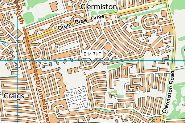 EH4 7HT map - OS VectorMap District (Ordnance Survey)