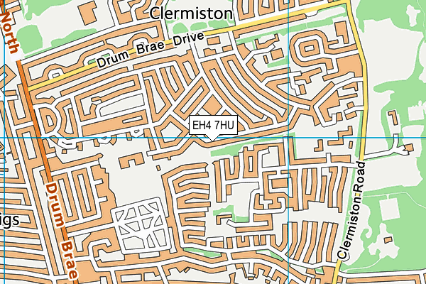 EH4 7HU map - OS VectorMap District (Ordnance Survey)