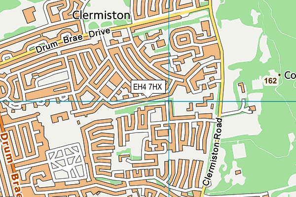 EH4 7HX map - OS VectorMap District (Ordnance Survey)