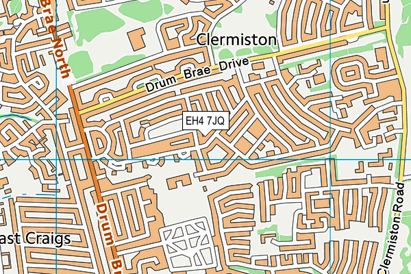 EH4 7JQ map - OS VectorMap District (Ordnance Survey)