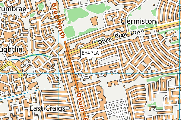 EH4 7LA map - OS VectorMap District (Ordnance Survey)