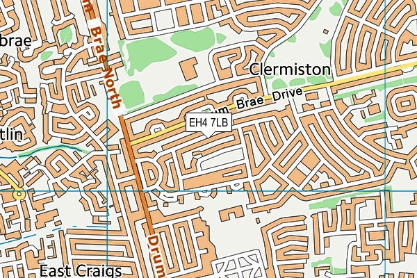 EH4 7LB map - OS VectorMap District (Ordnance Survey)