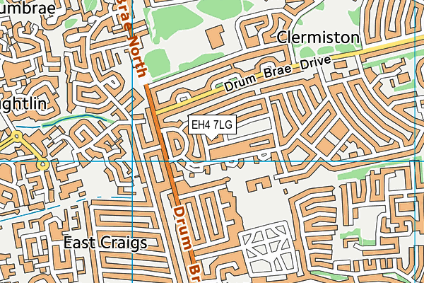 EH4 7LG map - OS VectorMap District (Ordnance Survey)