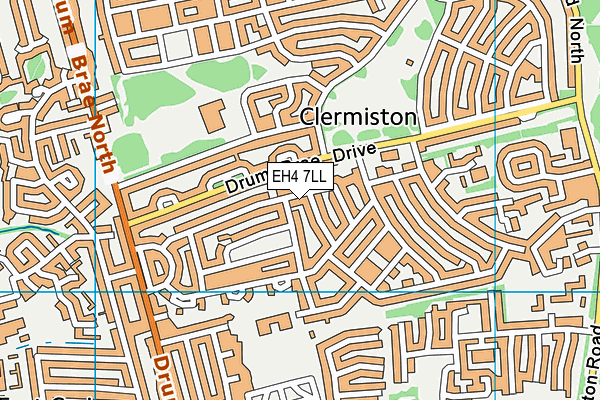 EH4 7LL map - OS VectorMap District (Ordnance Survey)