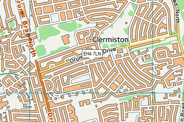 EH4 7LN map - OS VectorMap District (Ordnance Survey)
