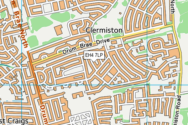 EH4 7LP map - OS VectorMap District (Ordnance Survey)