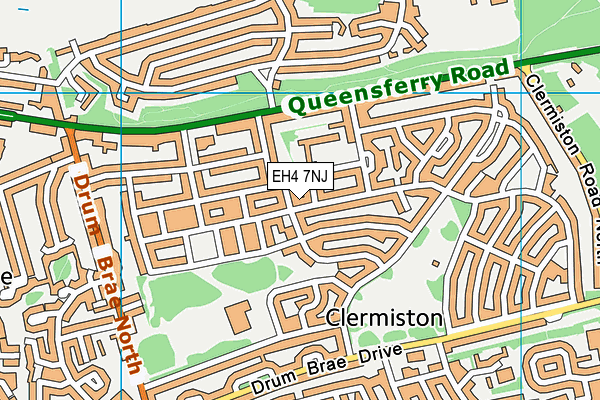 EH4 7NJ map - OS VectorMap District (Ordnance Survey)