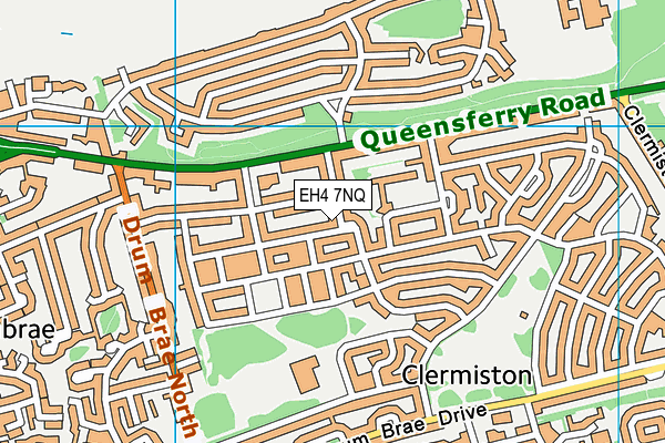 EH4 7NQ map - OS VectorMap District (Ordnance Survey)