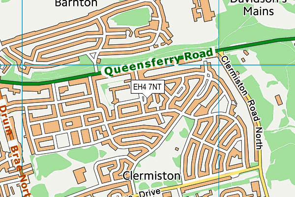 EH4 7NT map - OS VectorMap District (Ordnance Survey)